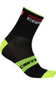 CASTELLI Cyclingclassic socks - ROSSO CORSA 9 - black/yellow