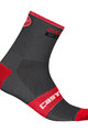 CASTELLI Cyclingclassic socks - ROSSO CORSA 9 - grey/red