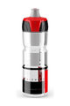 ELITE Cycling water bottle - CRYSTAL OMBRA 750 ml - transparent/red/black