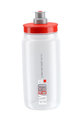 Cycling water bottle - FLY 550 ml  - red/transparent