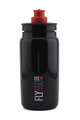 Cycling water bottle - FLY 550 ml  - black/red