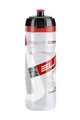 ELITE Cycling water bottle - SUPERCORSA 750 ml - transparent/red