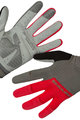 Cycling long-finger gloves - HUMMVEE PLUS II - grey/red