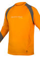Cycling summer long sleeve jersey - MT500 BURNER SUMMER - grey/orange