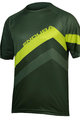 Cycling short sleeve t-shirt - SINGLETRACK CORE  - green/yellow