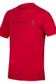 Cycling short sleeve t-shirt - SINGLETRACK MERINO - red