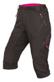 Cycling 3/4 lenght shorts without bib - HUMMVEE II 3/4 LADY - black