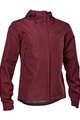 FOX Cycling rain jacket - RANGER 2.5-LAYER - bordeaux