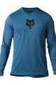 FOX Cycling summer long sleeve jersey - RANGER TRU DRI - blue