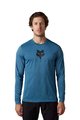 FOX Cycling summer long sleeve jersey - RANGER TRU DRI - blue