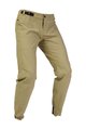 FOX Cycling long trousers withot bib - RANGER - beige