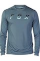 FOX Cycling summer long sleeve jersey - RANGER DOSE - blue