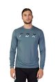 FOX Cycling summer long sleeve jersey - RANGER DOSE - blue