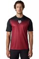 FOX Cycling short sleeve jersey - RANGER KEEL - black/bordeaux