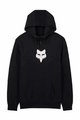 FOX hoodie - FOX HEAD FLEECE PO - black