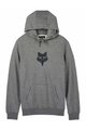 FOX hoodie - FOX HEAD FLEECE PO - grey