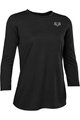 FOX Cycling short sleeve jersey - RANGER 3/4 LADY - black