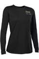 FOX Cycling summer long sleeve jersey - RANGER LADY - black