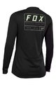 FOX Cycling summer long sleeve jersey - RANGER LADY - black