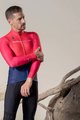 GOBIK Cycling winter long sleeve jersey - SUPERCOBBLE - blue/red