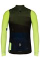 GOBIK Cycling winter long sleeve jersey - COBBLE - anthracite/green/blue