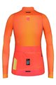 GOBIK Cycling winter long sleeve jersey - COBBLE LADY - orange/pink