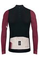 GOBIK Cycling winter long sleeve jersey - PACER BLEND - ivory/black/bordeaux