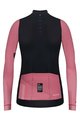 GOBIK Cycling winter long sleeve jersey - COBBLE BLEND LADY - black/ivory/pink