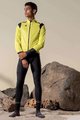 GOBIK Cycling rain jacket - PLUVIA - yellow/black