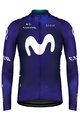 GOBIK Cycling winter long sleeve jersey - MOVISTAR 2023 PACER - blue/white