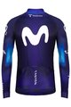 GOBIK Cycling winter long sleeve jersey - MOVISTAR 2023 PACER - blue/white