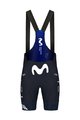 GOBIK Cycling bib shorts - MOVISTAR 2023 MATT - white/blue