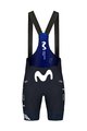 GOBIK Cycling bib shorts - MOVISTAR 2023 MATT - white/blue