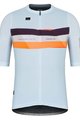 GOBIK Cycling short sleeve jersey - STARK - light blue/bordeaux/orange