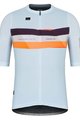 GOBIK Cycling short sleeve jersey - STARK - light blue/bordeaux/orange