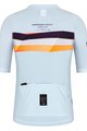 GOBIK Cycling short sleeve jersey - STARK - light blue/bordeaux/orange