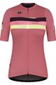 GOBIK Cycling short sleeve jersey - STARK LADY - bordeaux/pink/yellow