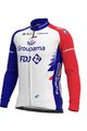 ALÉ Cycling winter long sleeve jersey - GROUPAMA FDJ 2021 - red/blue/white