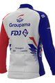 ALÉ Cycling winter long sleeve jersey - GROUPAMA FDJ 2021 - red/blue/white