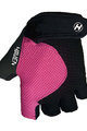 HAVEN Cycling fingerless gloves - KIOWA SHORT - black/pink