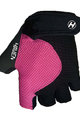 HAVEN Cycling fingerless gloves - KIOWA SHORT - black/pink