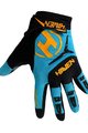 HAVEN Cycling long-finger gloves - DEMO LONG - orange/blue