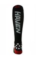 HAVEN Cycling knee-socks - EVOTEC SILVER - white/black