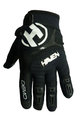 HAVEN Cycling long-finger gloves - DEMO LONG - black/white