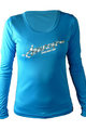 HAVEN Cycling summer long sleeve jersey - AMAZON LADY LONG MTB - white/blue