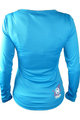 HAVEN Cycling summer long sleeve jersey - AMAZON LADY LONG MTB - blue/pink