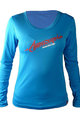 HAVEN Cycling summer long sleeve jersey - AMAZON LADY LONG MTB - blue/pink