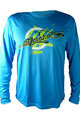 HAVEN Cycling summer long sleeve jersey - NAVAHO LONG MTB - blue/green