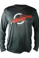 HAVEN Cycling summer long sleeve jersey - NAVAHO LONG MTB - black/red