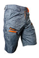 HAVEN Cycling shorts without bib - WANDERER II - orange/grey